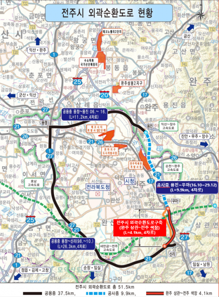전주 외곽순환도로 ‘예타’통과 총력 