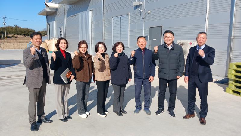 농진청, 김제시 봉남면 소재 국산 밀 가공 산업체 방문