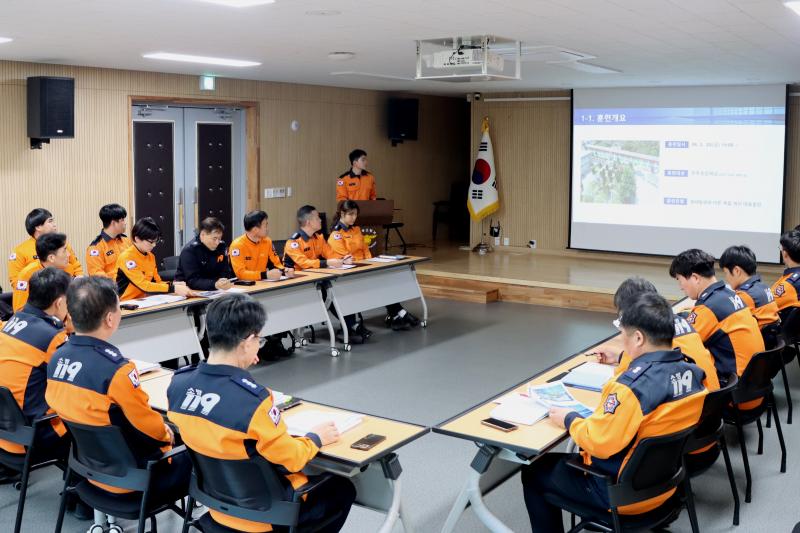 무주소방서 실전형 도상훈련