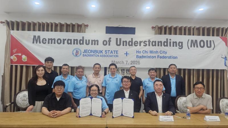 전북배드민턴협회, 베트남 호치민연맹과 협약