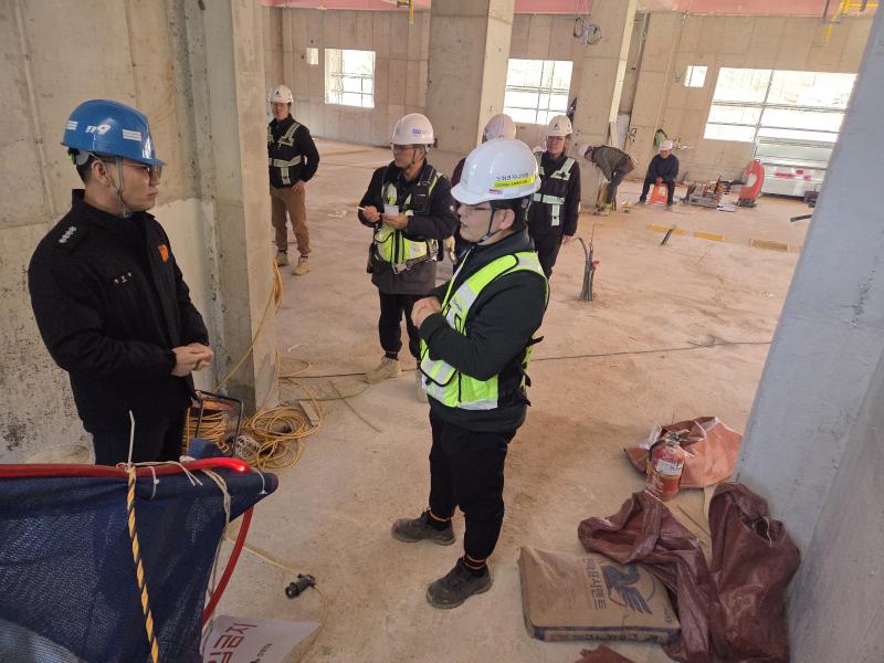 장수소방서, 공사현장 불티 잡는다. 