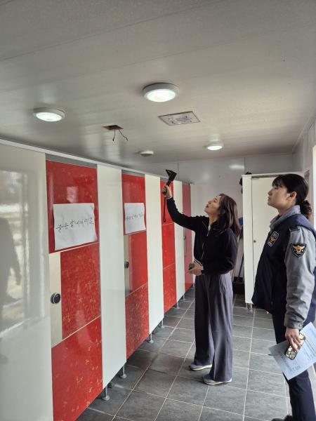 무주경찰서 성범죄 취약지 안전점검