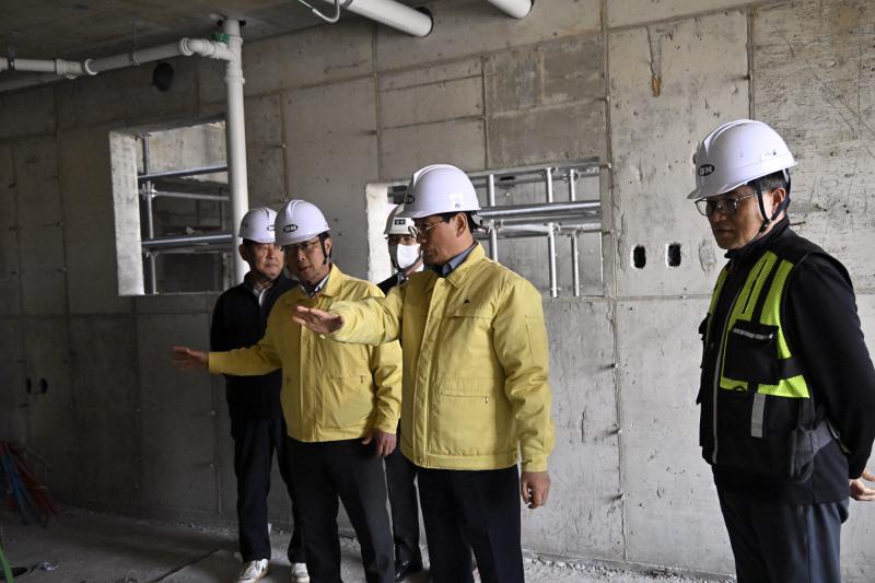 장수군, 참샘골 행복주택 건립 현장 점검