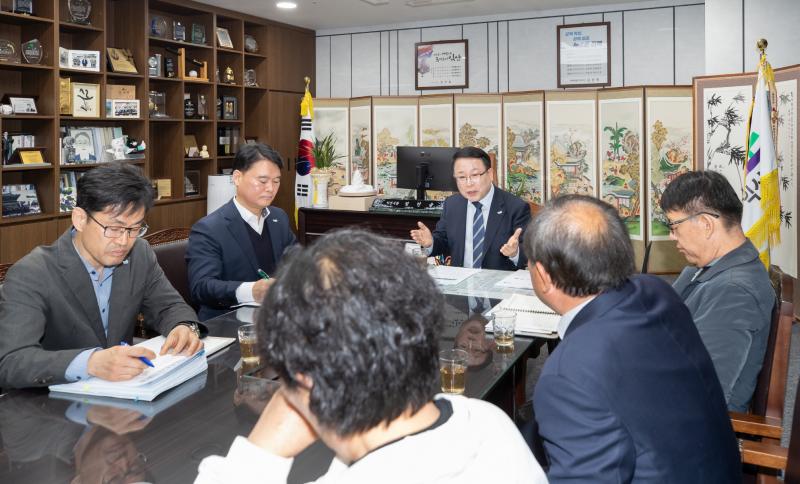 정헌율 시장, 로컬푸드조합 만나 