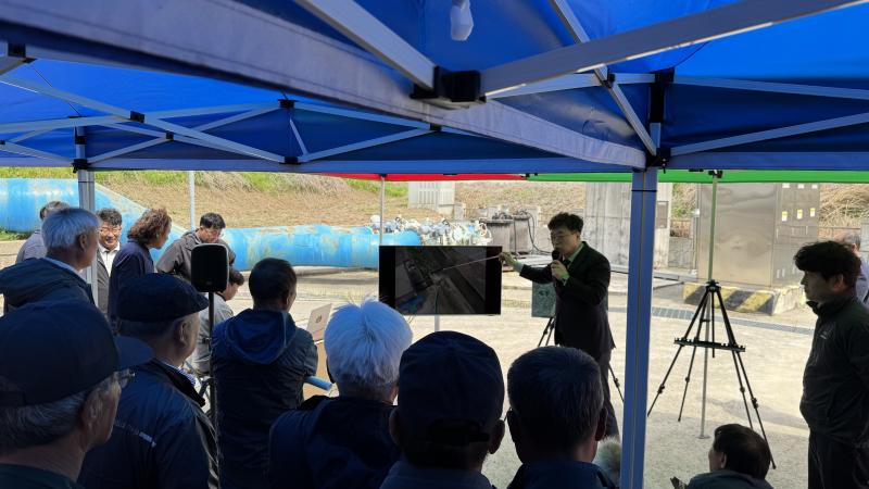 한국농어촌공사부안지사, 상습침수지역 주민설명회‧물관리 현장 설명회 개최
