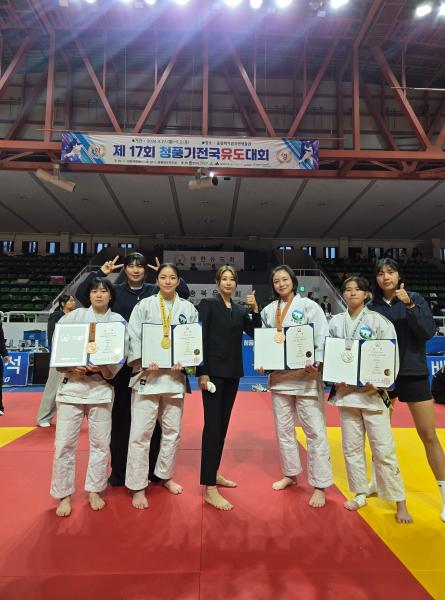 고창군청 여자유도부, 청풍기 전국유도대회 5개 메달 쾌거