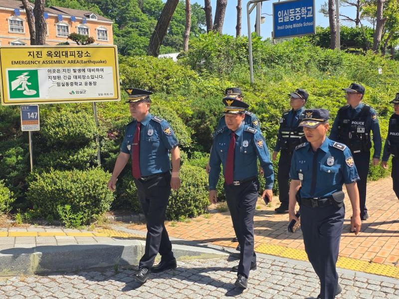 임실서 “학교 앞이 제일 안전해”... 서장 직접 현장 점검 나서