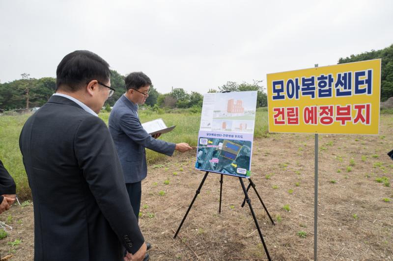 정헌율 익산시장, 모아복합센터 건립 현장 점검
