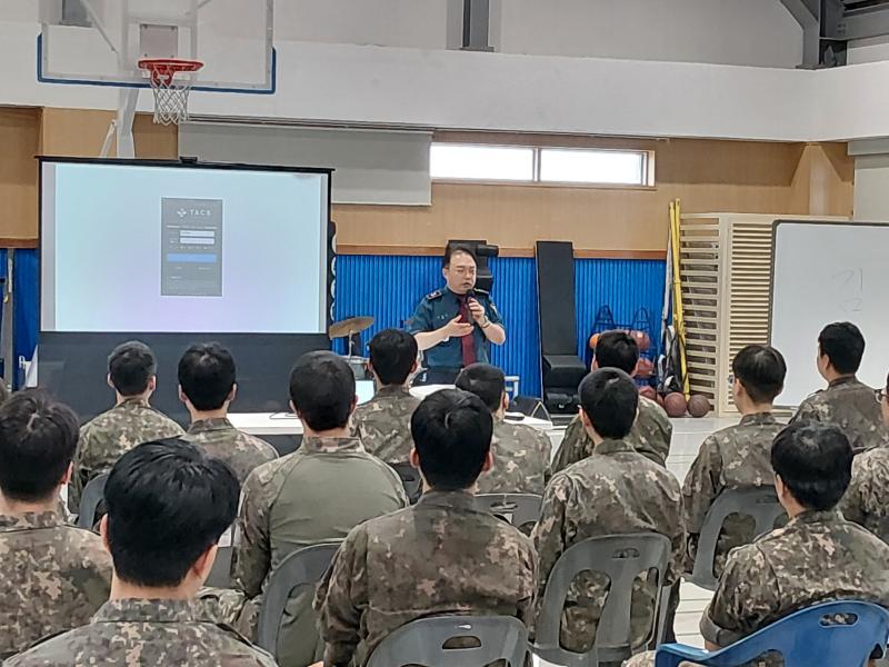 부안경찰서 하서파출소, 공군부대 교통안전교육 실시
