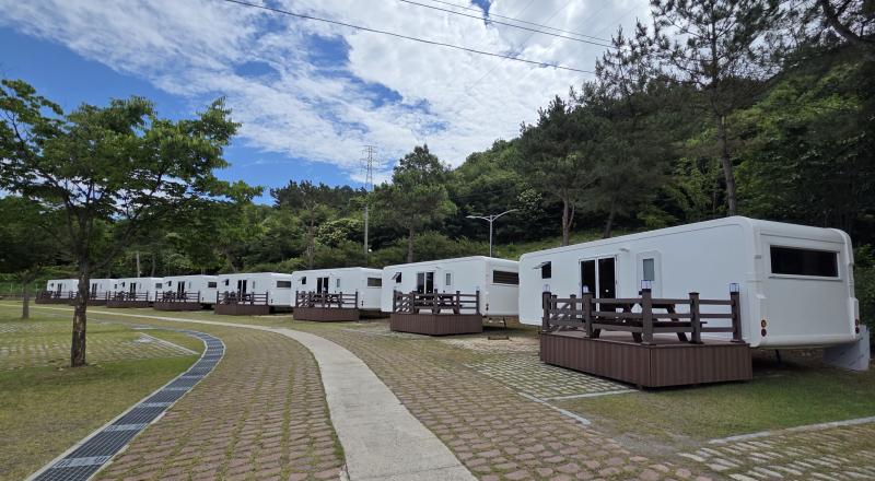 완주 무궁화오토캠핑장 카라반 전면 교체