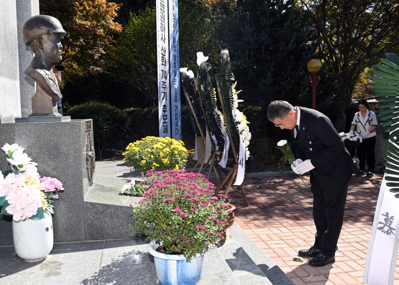 김제시 재향군인회, 故 안영권 하사 산화 제74주기 추모제 