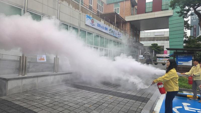 부안 부안읍, 2026년 읍청사 자체 소방훈련 실시
