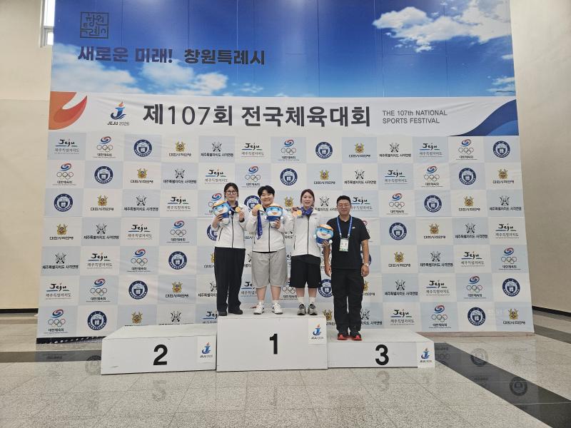 임실군청 사격팀, 제107회 전국체육대회서  공기권총 금·동메달 및 단체전 금메달 획득