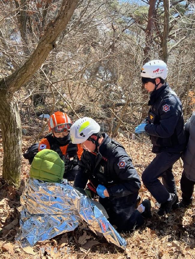순창소방서, 산악사고 헬기이송 