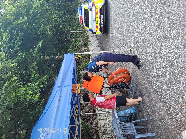 순창 동계파출소, 물놀이 안전점검 강화 