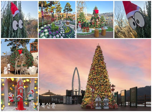 옥정호 붕어섬 생태공원에도 ‘메리 크리스마스’…성탄 관광 저격     