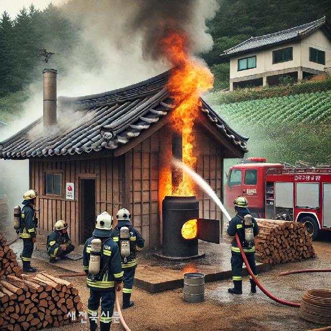 부안소방서, 화목보일러 화재 예방 안전수칙 홍보